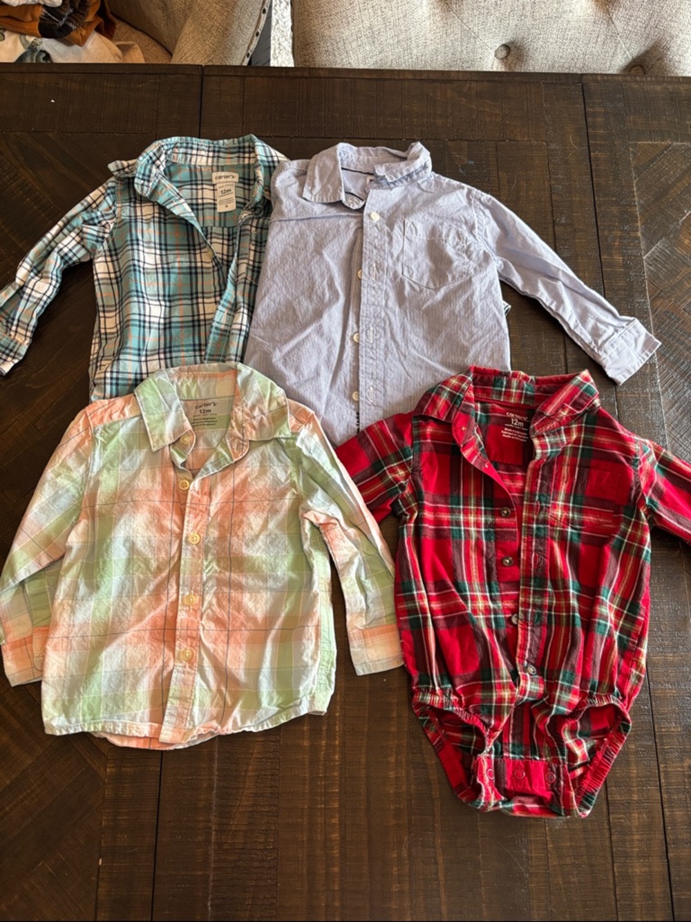 Carter's long sleeve Button Up Bundle